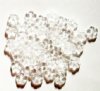 50 3x8mm Transparent Crystal Cupped Flower Beads